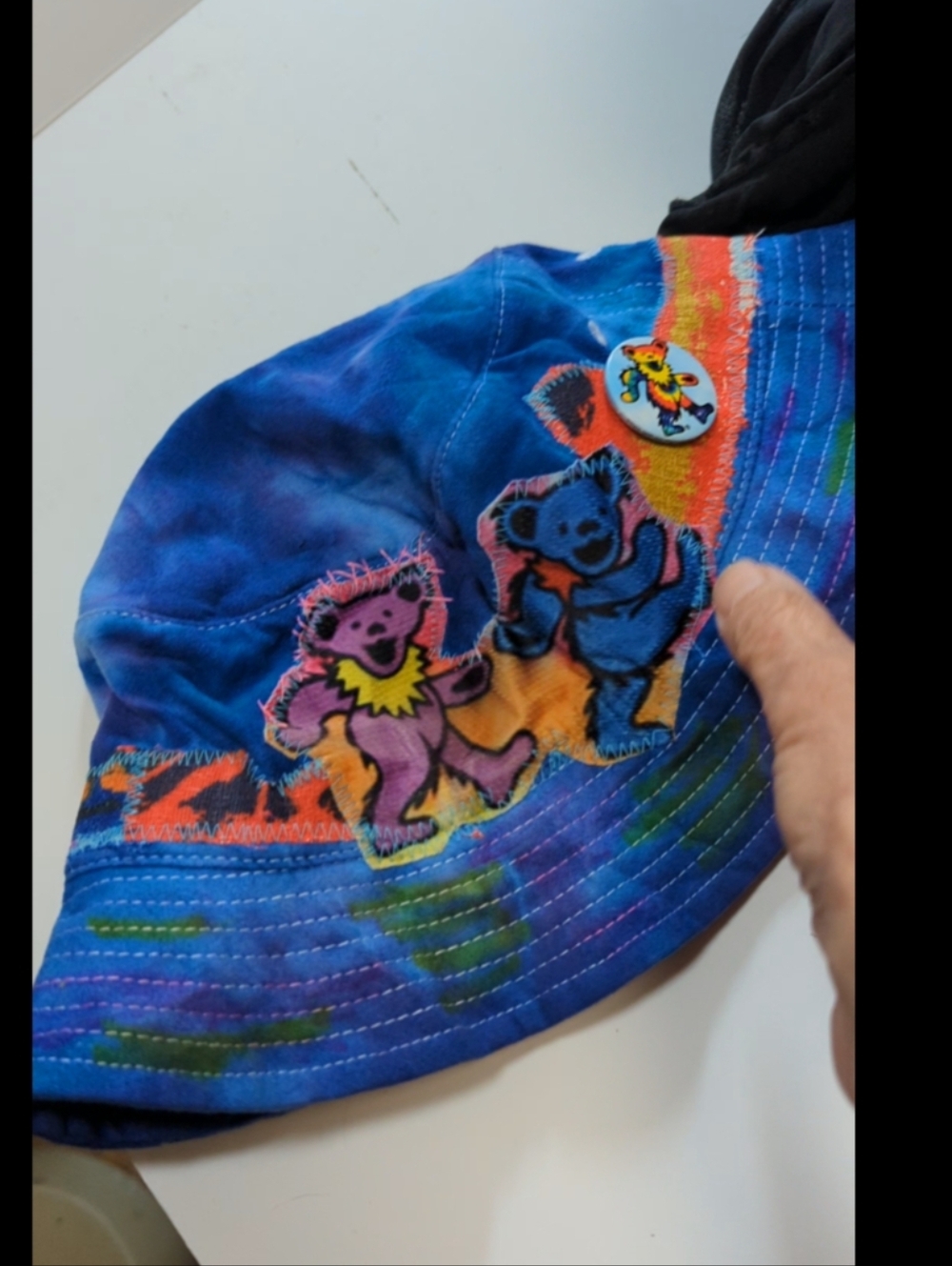 Grateful Dead Dancing Bears Tie Dye Hippie Bucket Hat